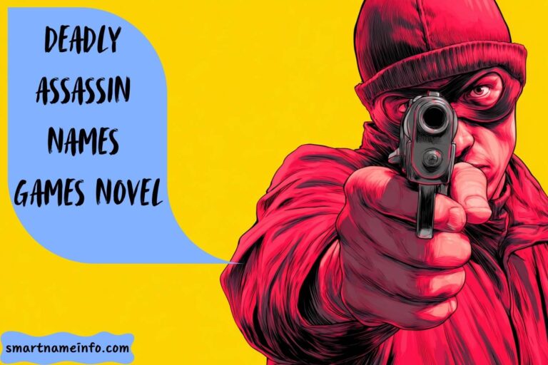 deadly assassin names for games and novel