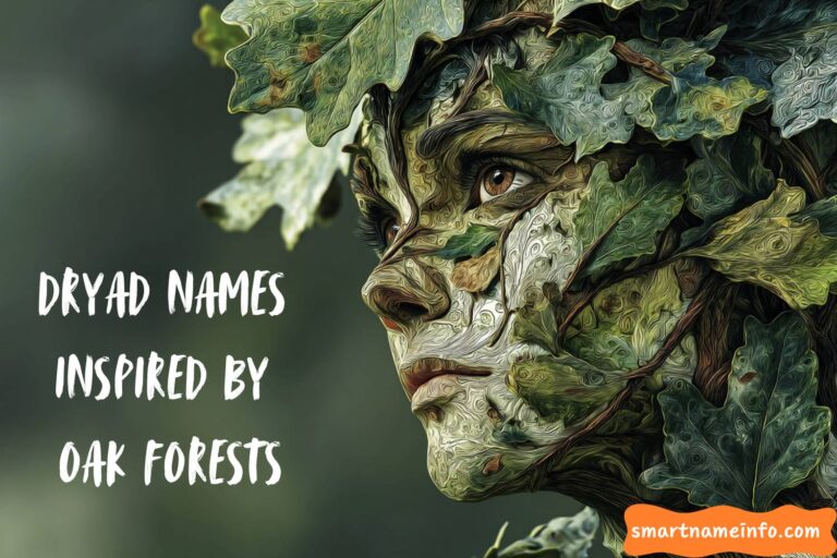 dryad names inspired by oak forests