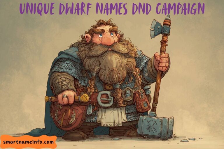 unique dwarf names dnd campaigns