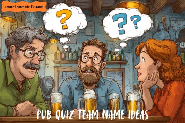 pub quiz team name ideas