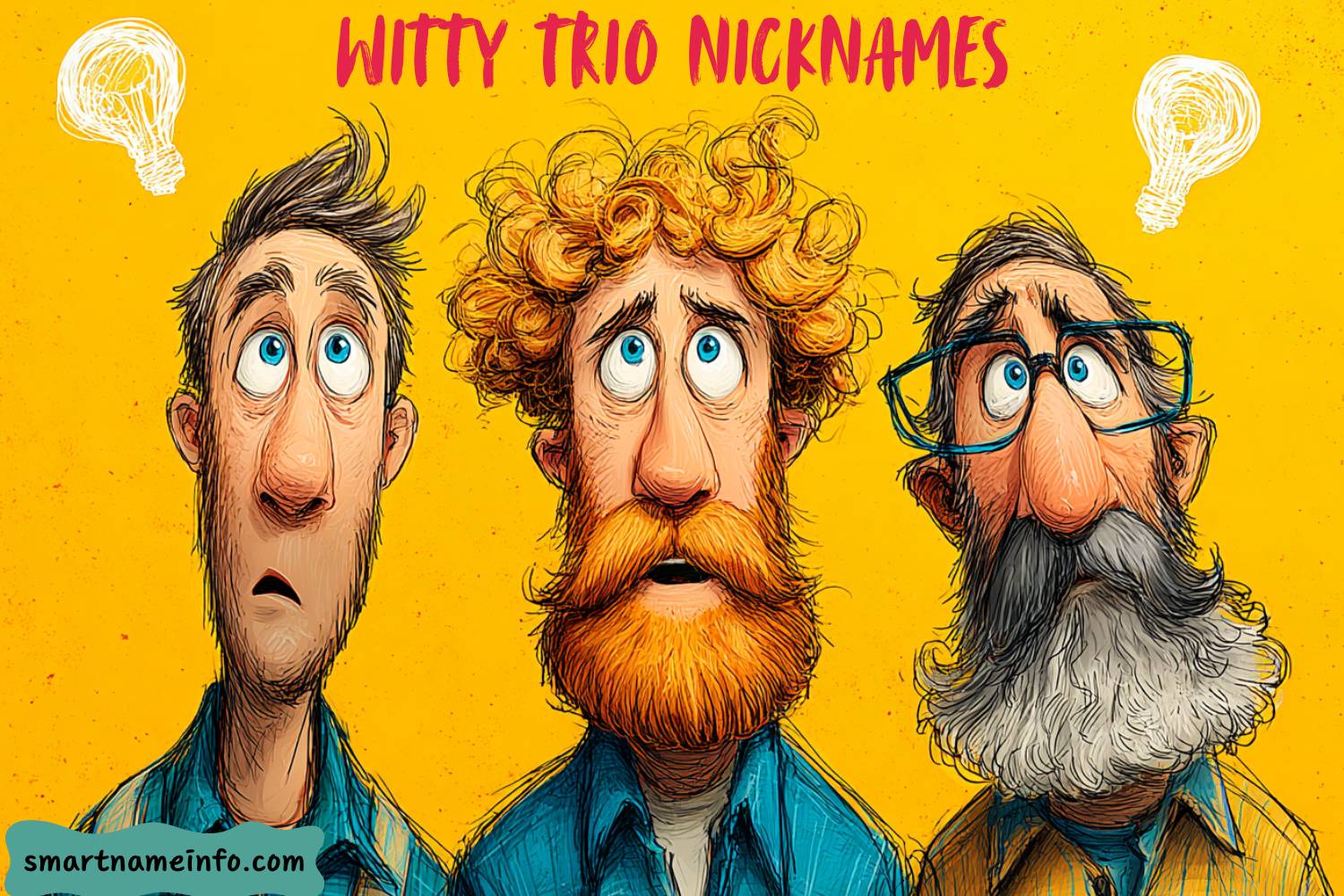 witty trio nicknames