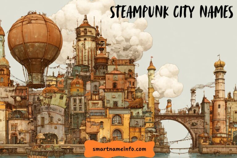 steampunk city names