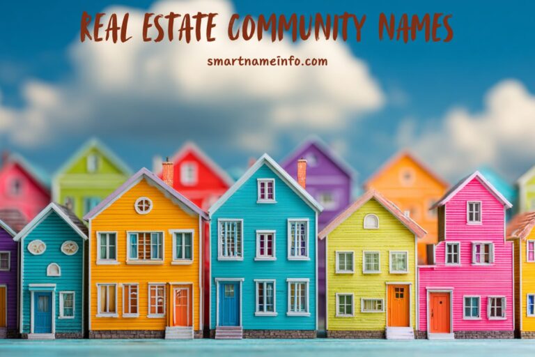 real estate community names